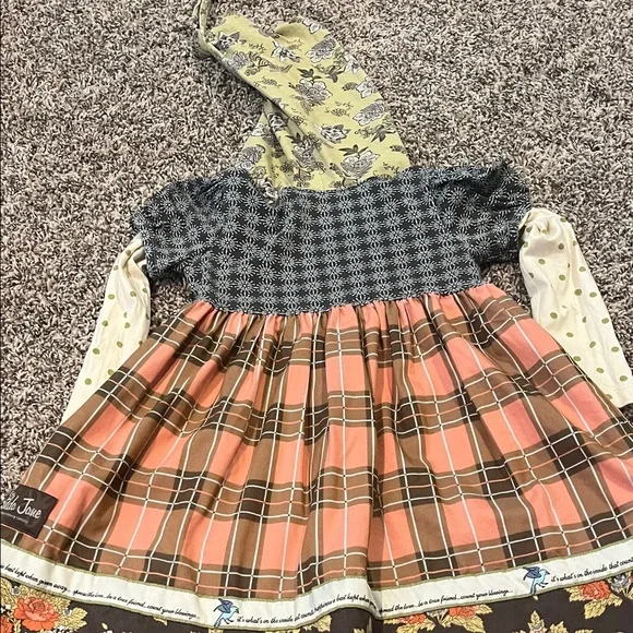 Matilda Jane Yellow and Black Patterned Dress - Picture 3 of 3